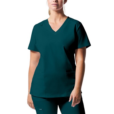 Landau - ProFlex - Women's Three-Pocket V-Neck Top