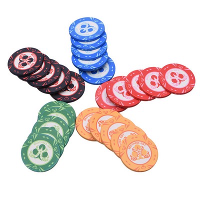 Custom Porcelain Poker Chip With Full Color Imprint
