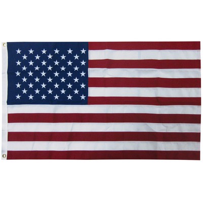 3' X 5' 2-ply Polyester U.S. Flag with Heading and Grommets